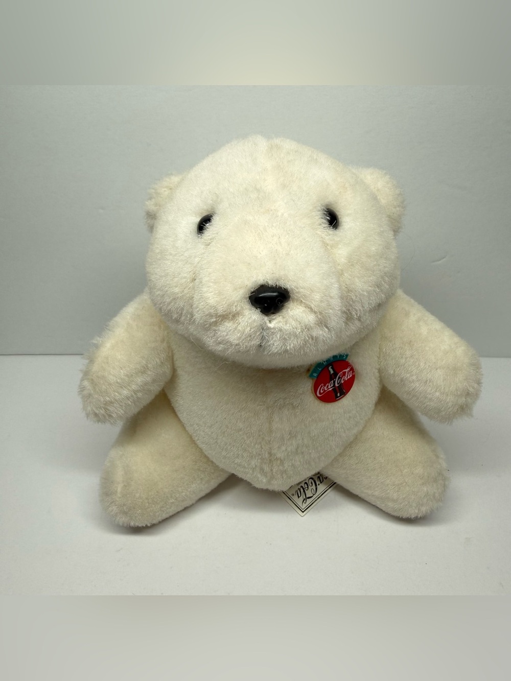 Vintage 1993 Coke Always Coca-Cola Polar Bear Stuffed Plush Animal 7" Toy Retro
